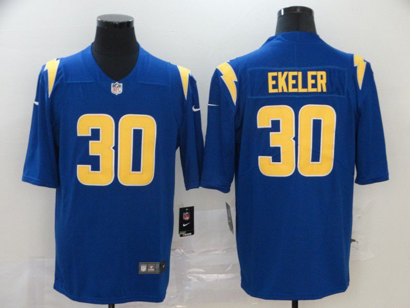 Men Los Angeles Chargers #30 Ekeler Blue Nike Vapor Untouchable Stitched Limited NFL Jerseys